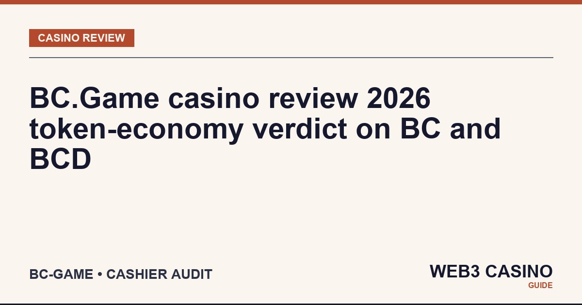BC.Game casino review 2026 verdict