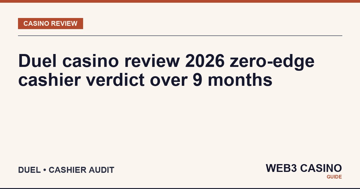 Duel casino review 2026 verdict
