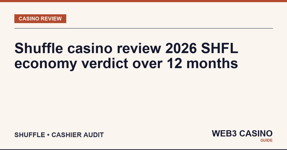 Shuffle casino review 2026 verdict