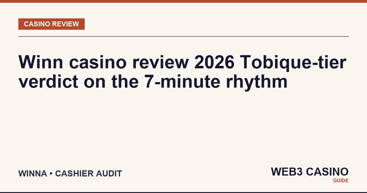 Winna casino review 2026 verdict